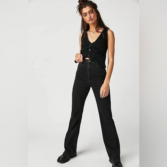 ROLLA'S Black Flare & Wide Leg Jeans - Picture 4 of 11